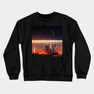 Futuristic Metropolis Crewneck Sweatshirt